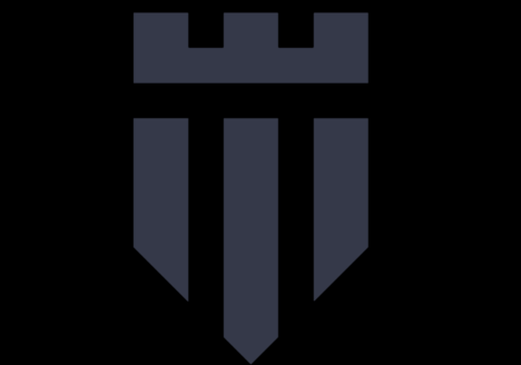 The WFCG shield greyed out against a black background